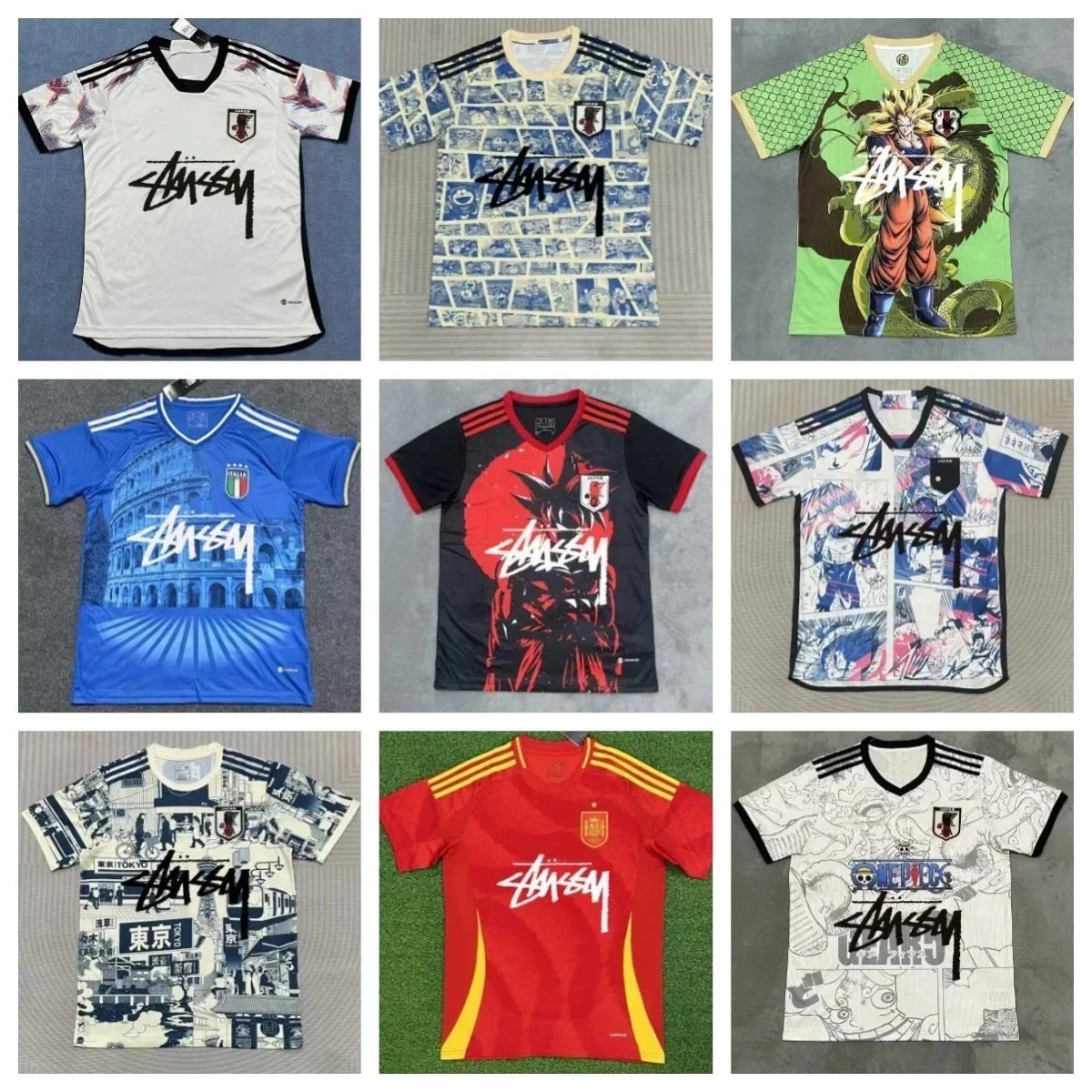 Stüssy Graphic Print Soccer Jerseys product photo 3