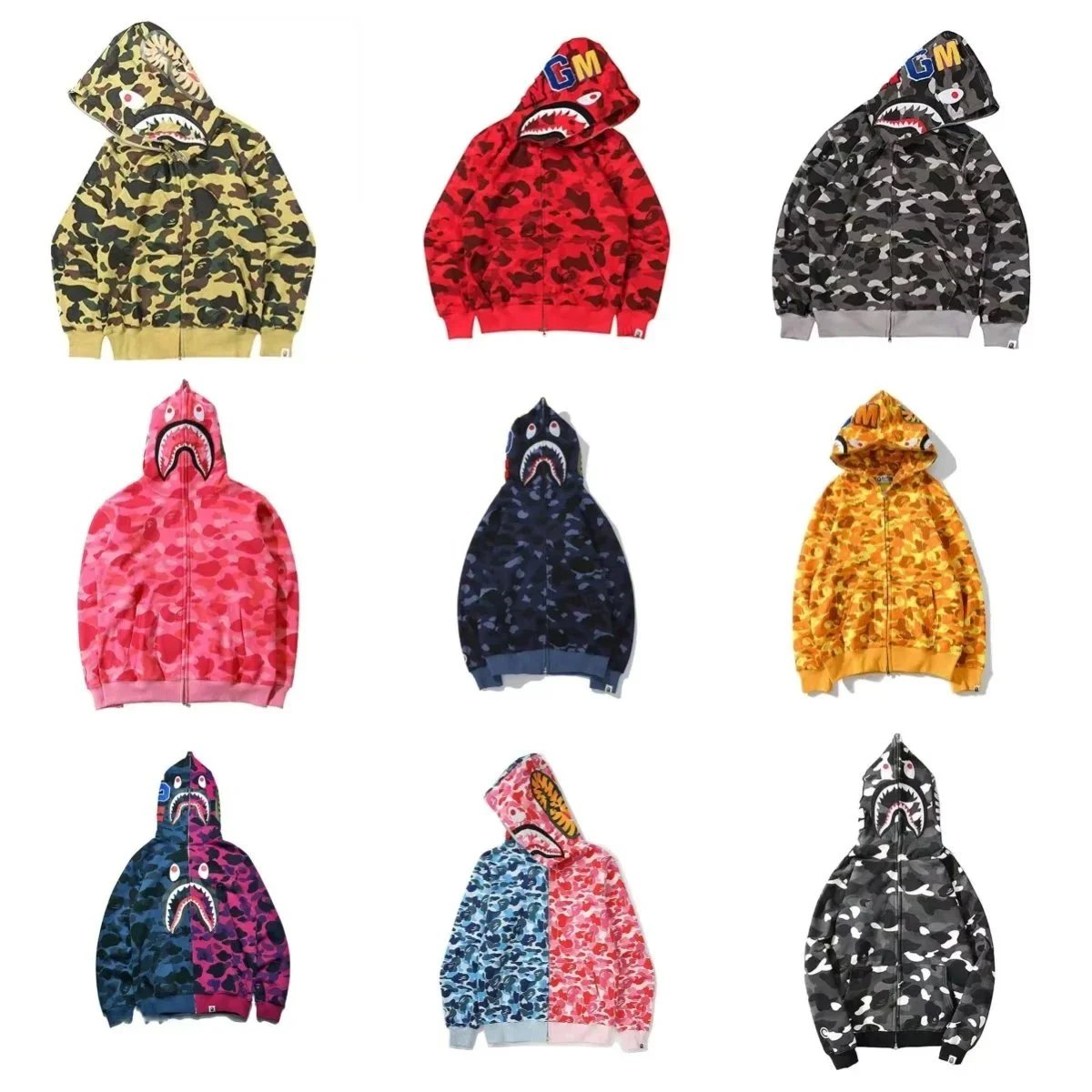 BAPE Camo Shark Full-Zip Hoodie