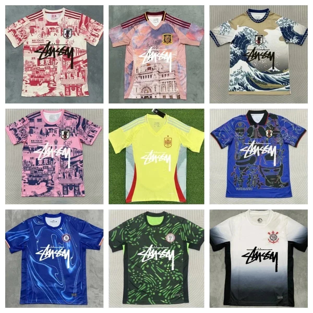 Stüssy Graphic Print Soccer Jerseys product photo 4
