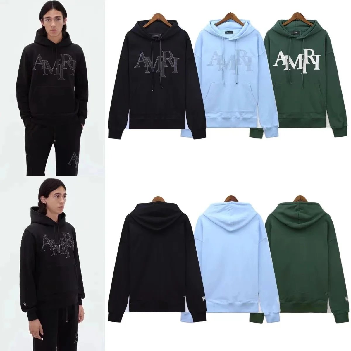AMIRI Logo Pullover Hoodie