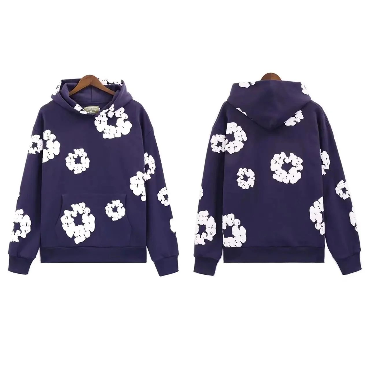 Denim Tears Cotton Wreath Pullover Hoodies — Multiple Colors product photo 4