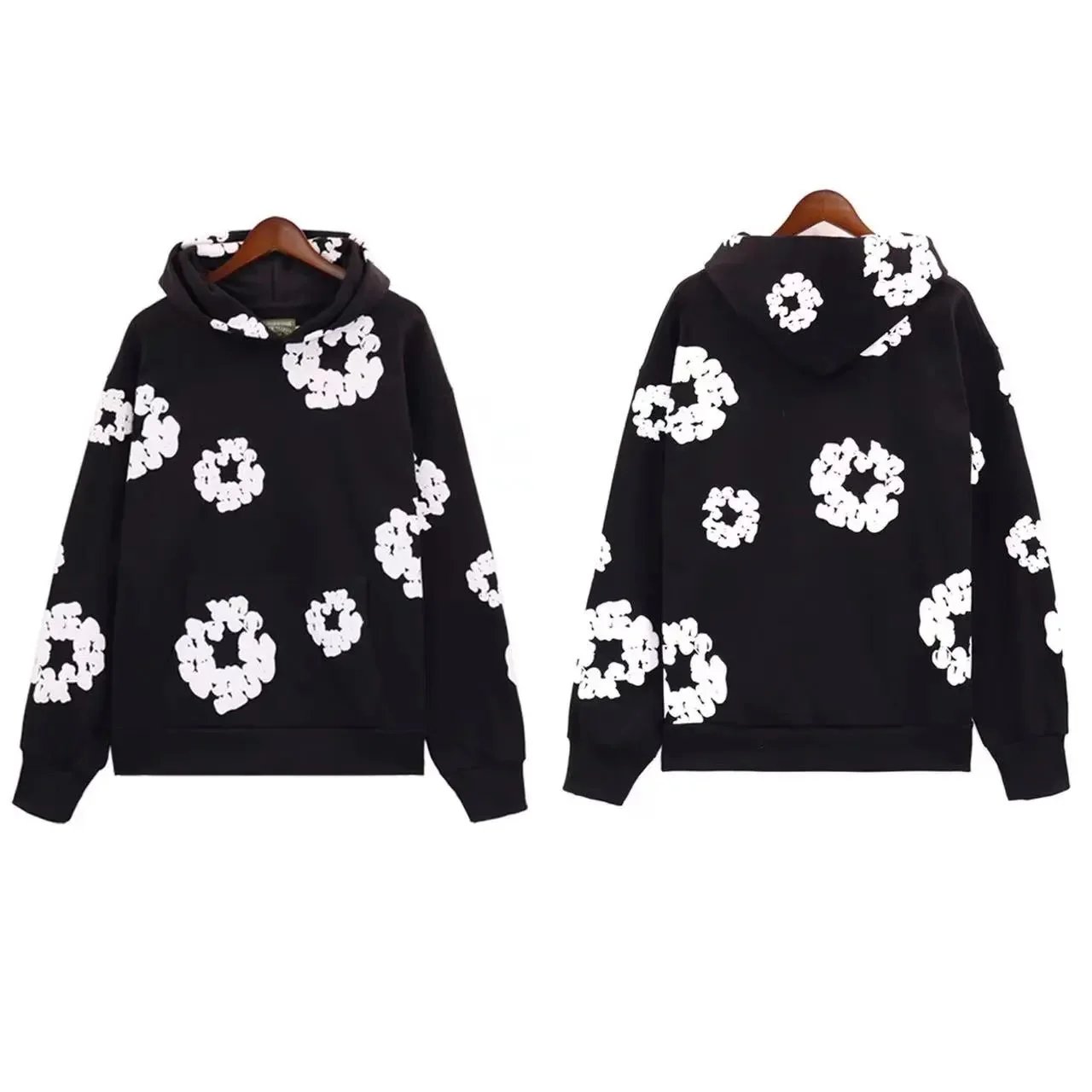 Denim Tears Cotton Wreath Pullover Hoodies — Multiple Colors product photo 2
