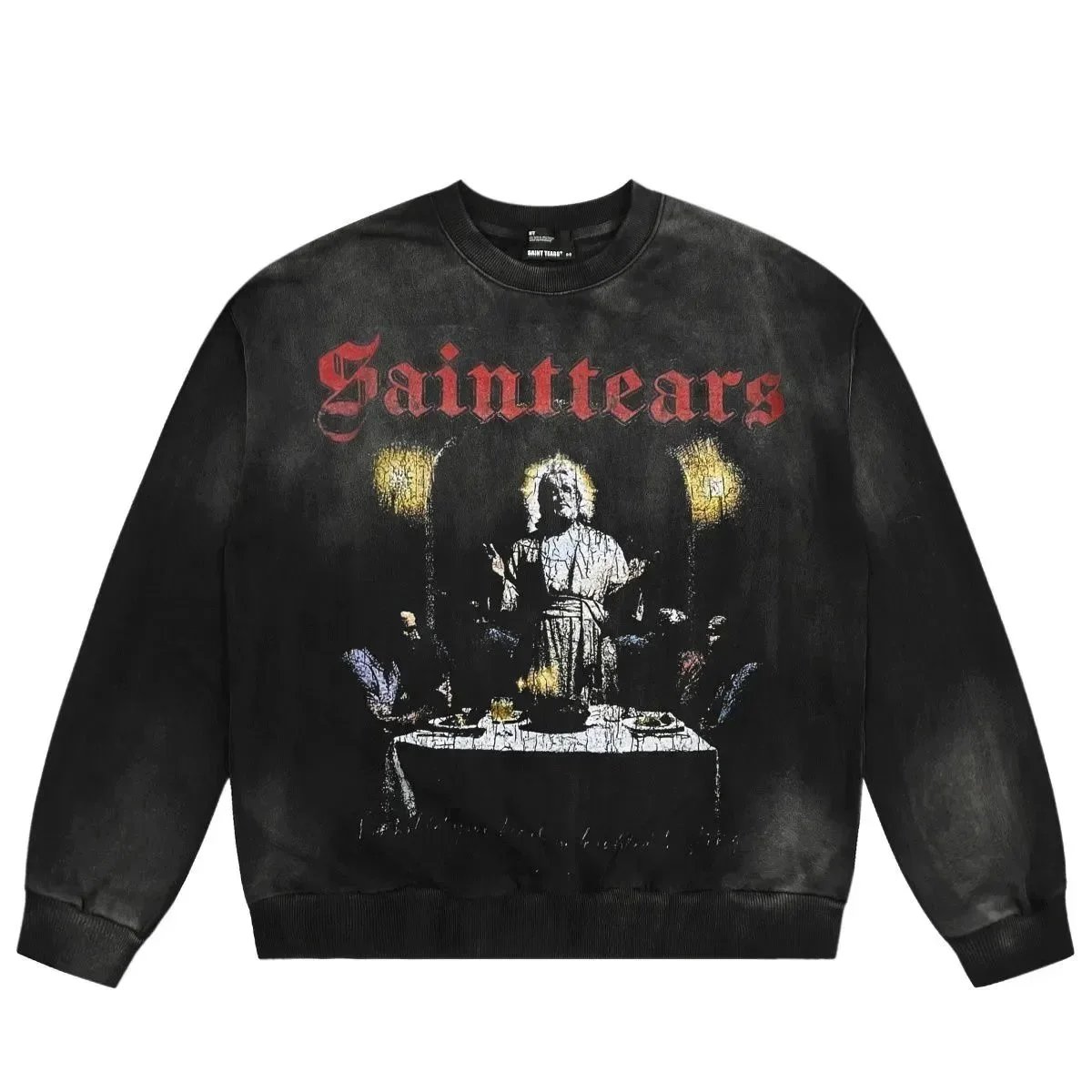 Saint Tears Men's Graphic Print Crewneck Sweatshirts product photo 2