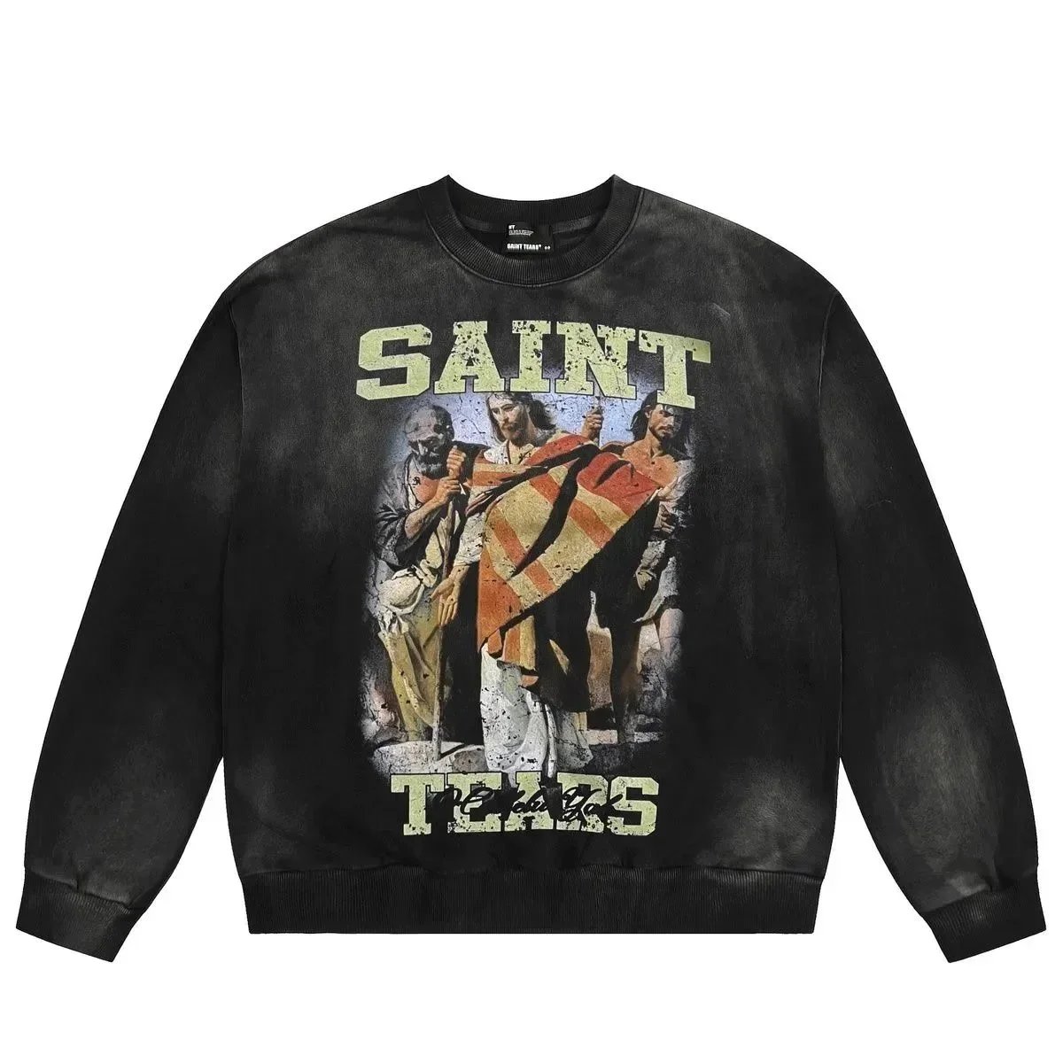 Saint Tears Men's Graphic Print Crewneck Sweatshirts product photo 3