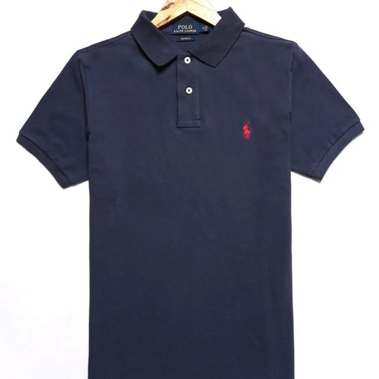  po  短袖t恤纯棉翻领半袖