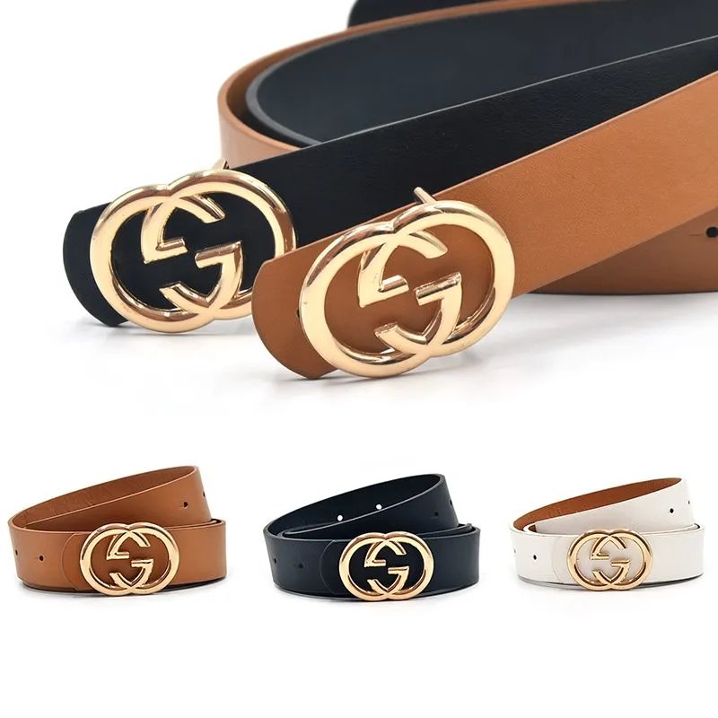 gcc  平滑扣皮带简约耐用字母