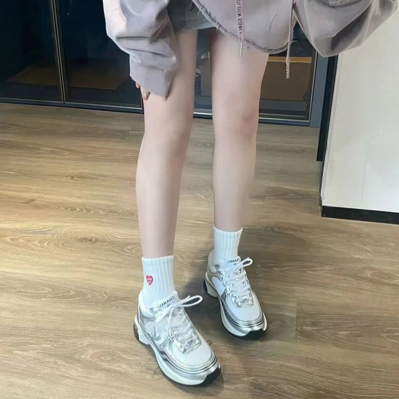 cc  运动鞋银色 6