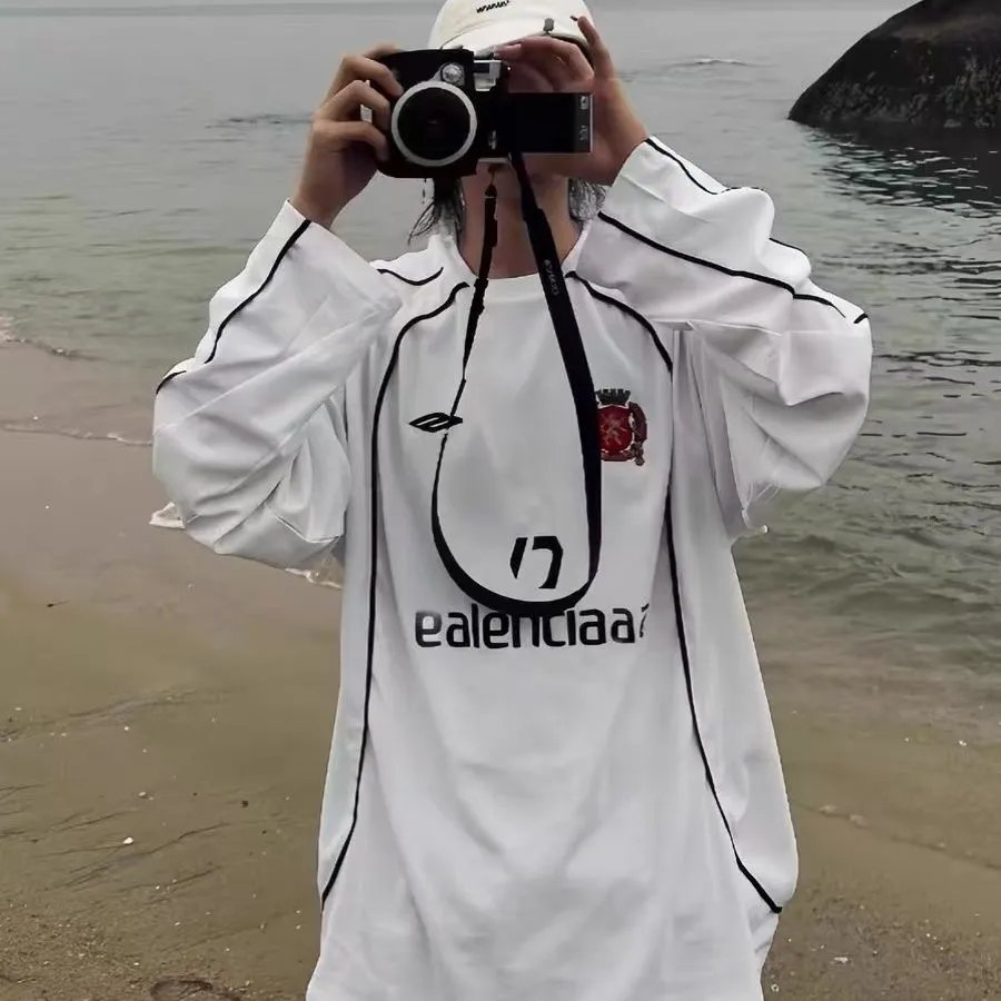 巴bl  足球印花衣长袖 4