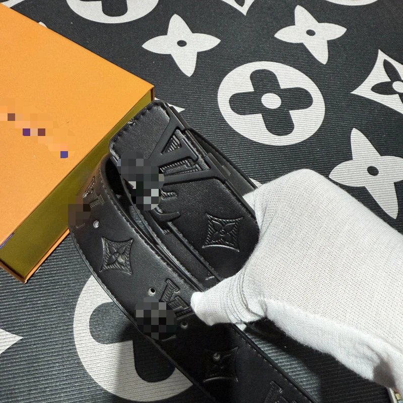 Cheap Budget LV Belt — Black Big Flower Black Buckle [No Gift Box】 colorway — USFans Spreadsheet photo