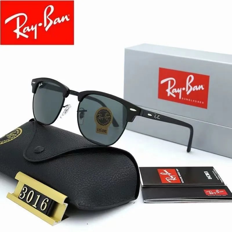 Ray-Ban Sunglasses — 3016 black frame, gray lenses, with delivery box colorway — USFans Spreadsheet photo