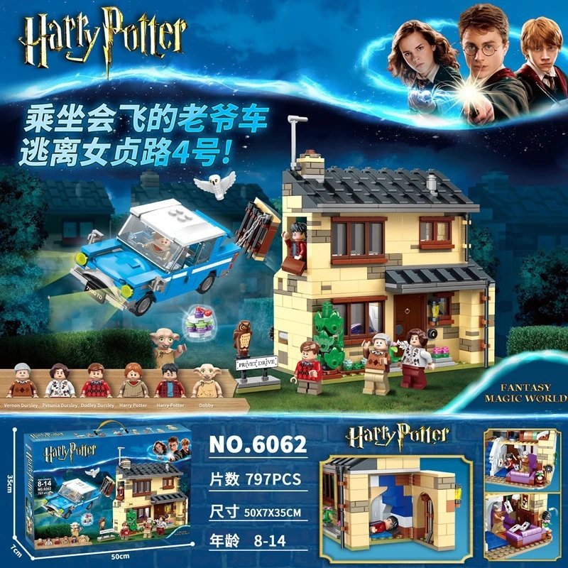 LEGO Hogwarts Castle — No. 4, Nüzhen Road, Building 6062 [797 granules] – approximately 600 grams colorway — USFans Spreadsheet photo