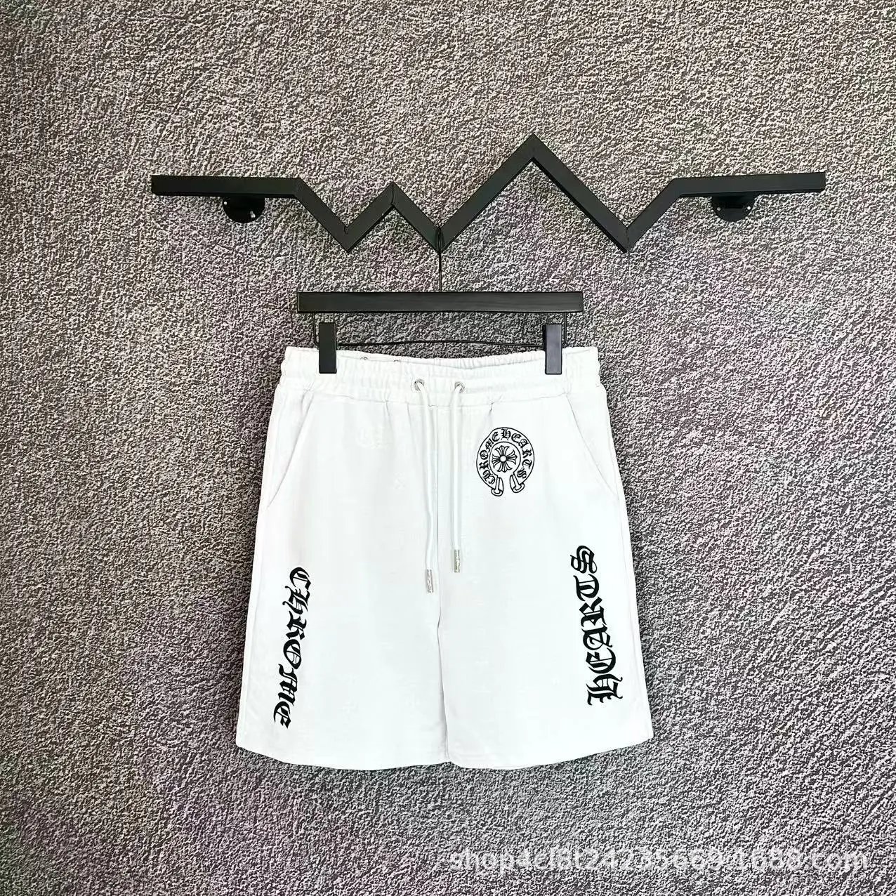 Chrome Hearts Shorts — White with a subtle pattern D010 colorway — USFans Spreadsheet photo