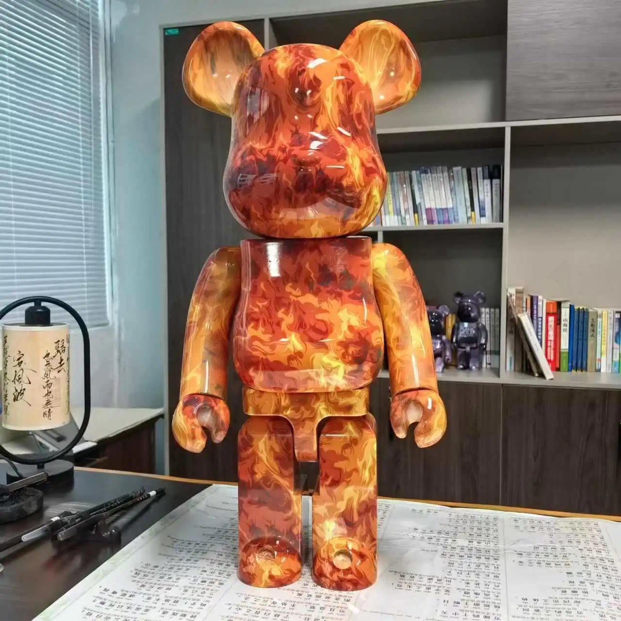 Unique Medium BearBrick — Flame colorway — USFans Spreadsheet photo