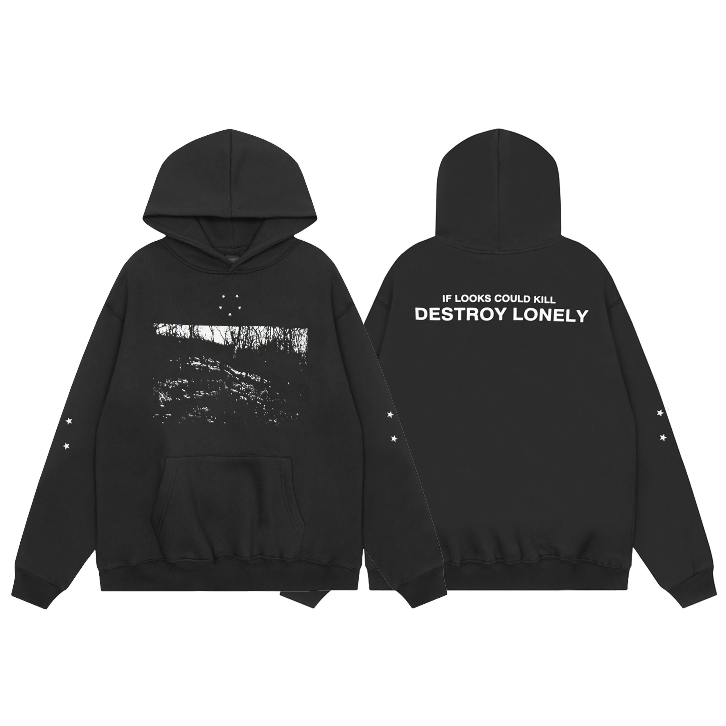 Destroy Lonely NFS Hoodie — Black colorway — USFans Spreadsheet photo