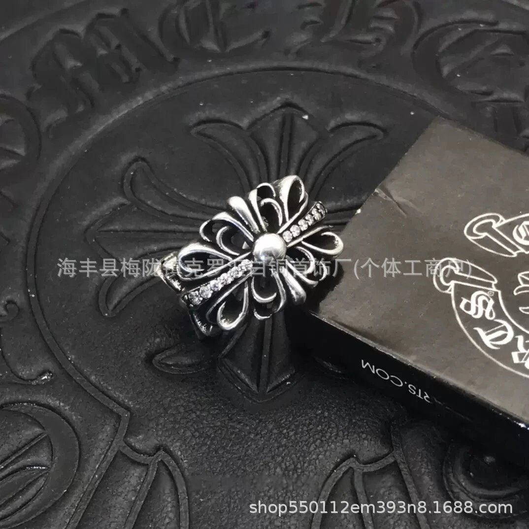 Chrome Hearts Ring — CJ 004 Retro with drill colorway — USFans Spreadsheet photo