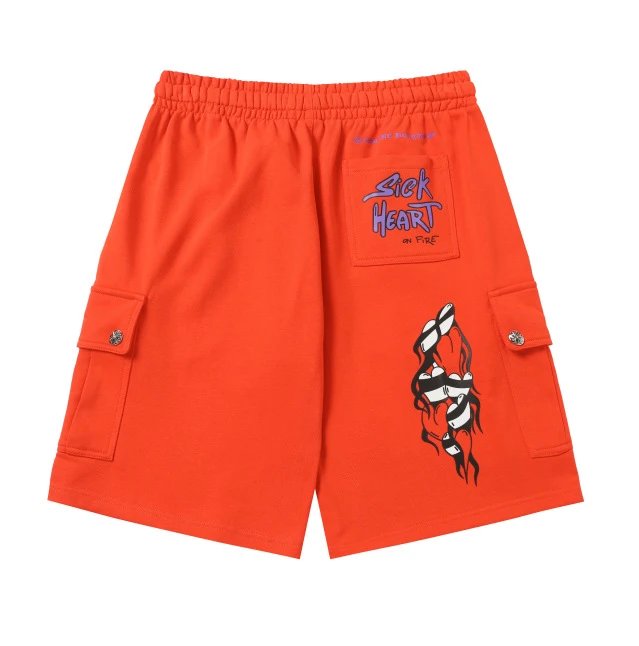 Chrome Hearts Shorts — Orange-red OF2281 colorway — USFans Spreadsheet photo