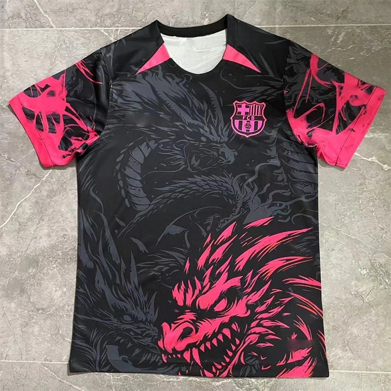 Legia Warszawa 24/25 Home Jersey — 24-25 Barcelona Black-Pink Dragon Special Edition colorway — USFans Spreadsheet photo