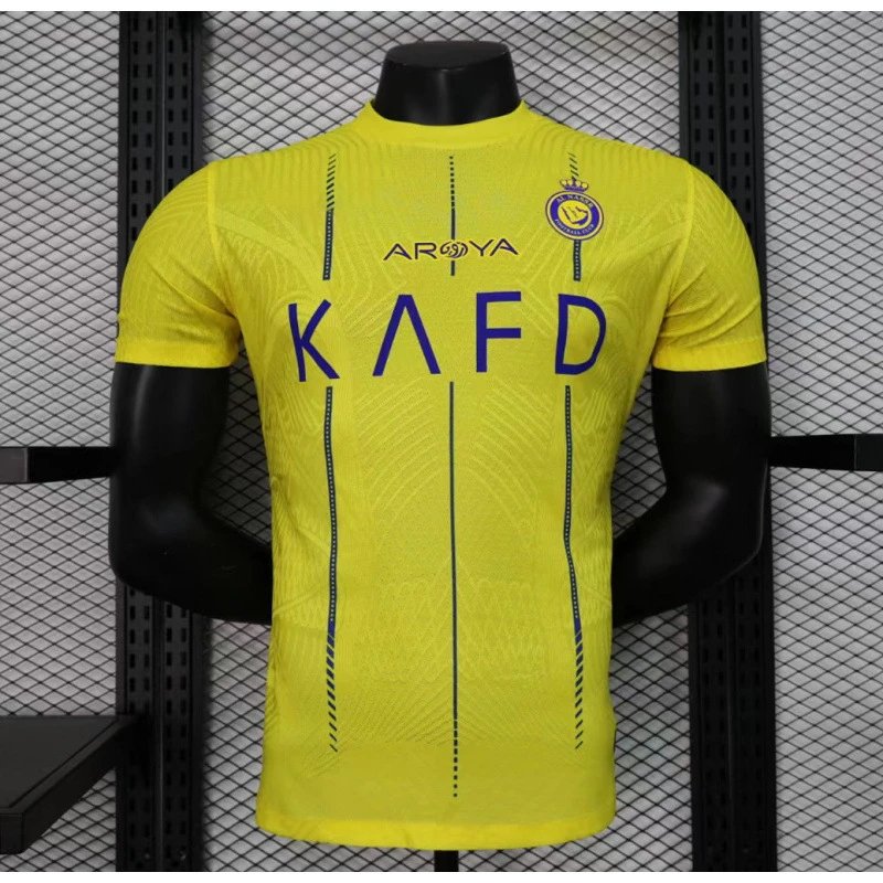 Al-Nassr CR7 Signature Jersey — players version Riyadh victory home colorway — USFans Spreadsheet photo
