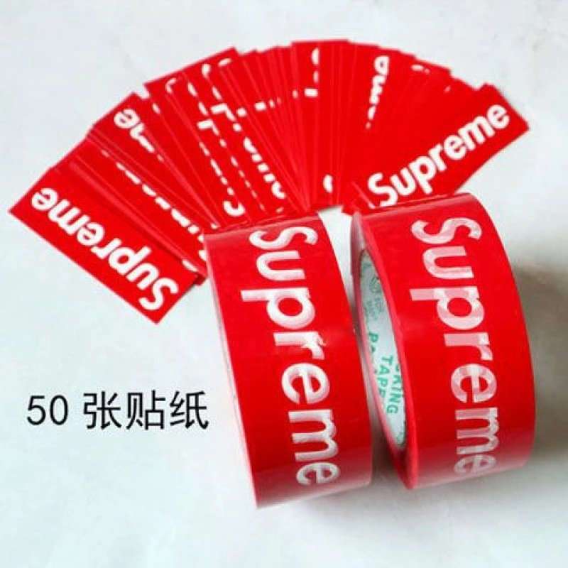 Supreme Tape — SUP Red 2+50 Sticker colorway — USFans Spreadsheet photo