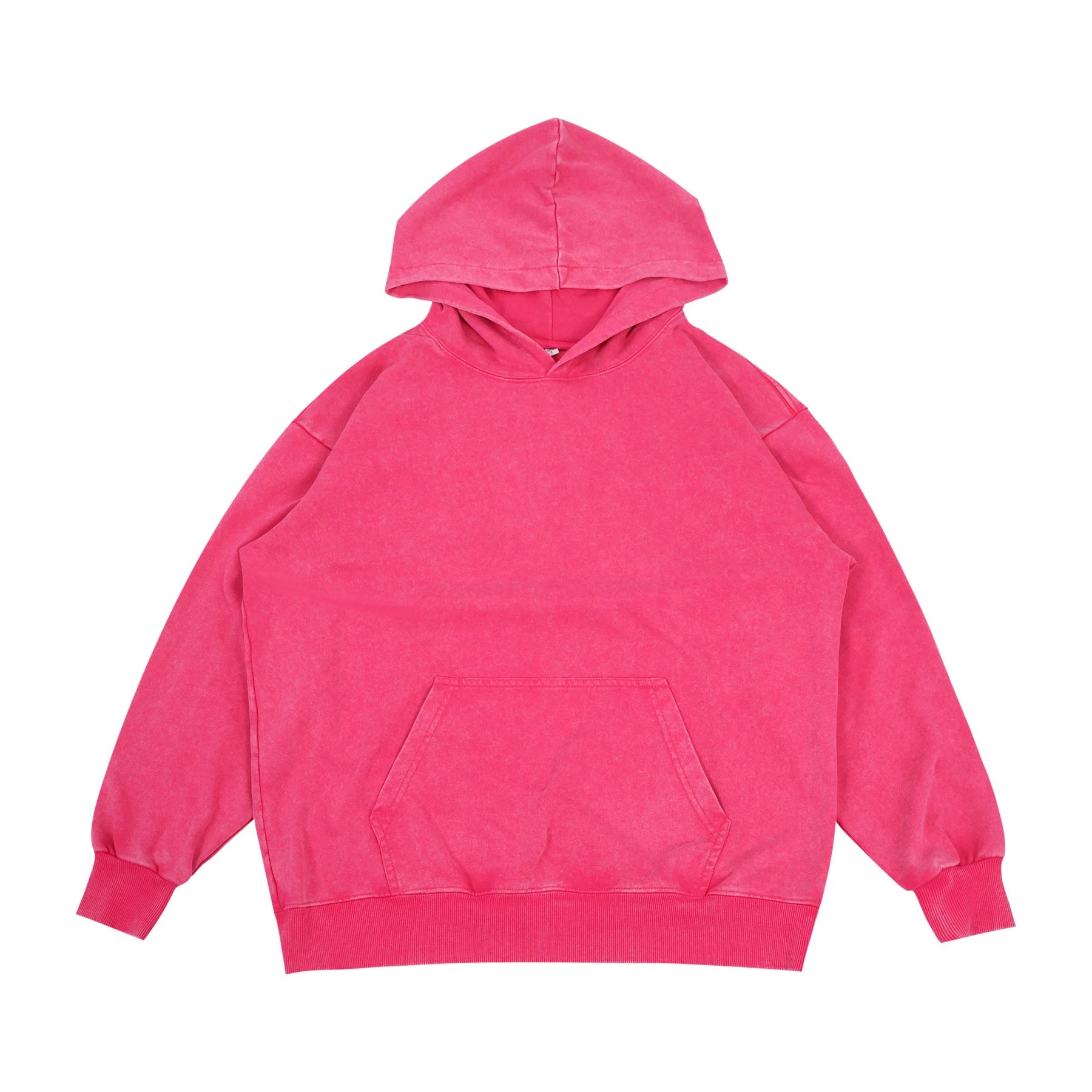 水洗做旧玫红色