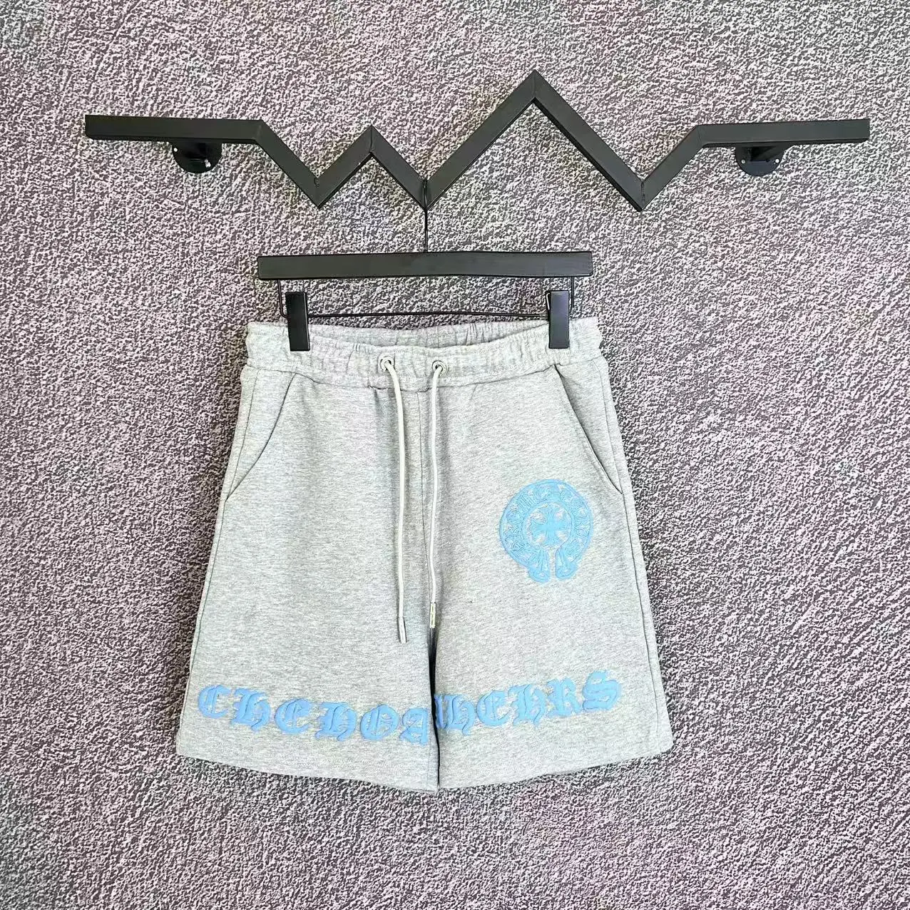 Chrome Hearts blue print grey shorts - rep szorty