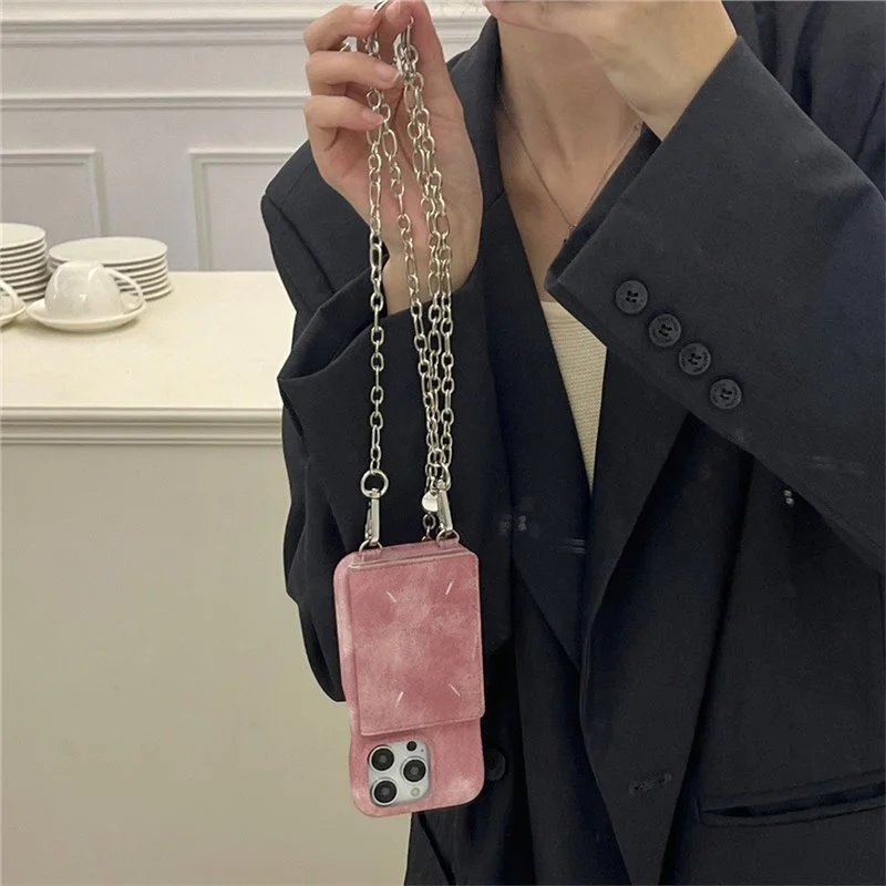 Maison Margiela Phone Case — Hand stitching card slung-sand powder colorway — USFans Spreadsheet photo