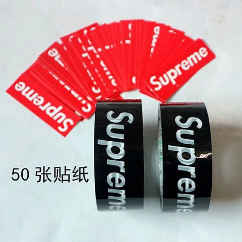 Supreme Tape — SUP black 2+50 Sticker colorway — USFans Spreadsheet photo