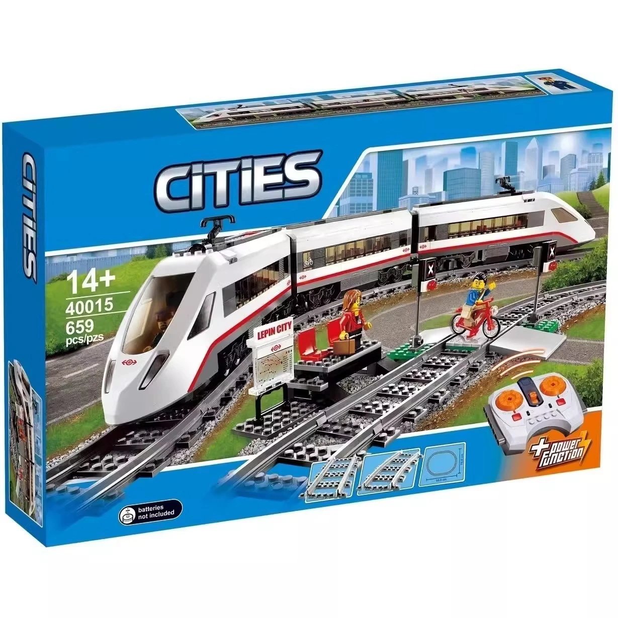 City High-Speed Passenger Train — 61008-Electric high-speed passenger train-approx.2 KG colorway — USFans Spreadsheet photo