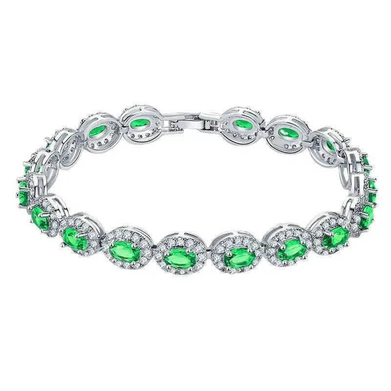 Random Bracelet — KSB00053 Platinum with Green Diamonds colorway — USFans Spreadsheet photo