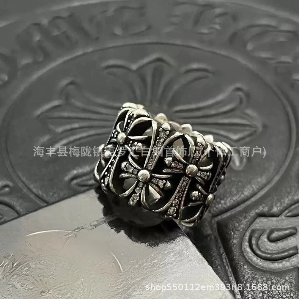 Chrome Hearts Ring — CJ 0025 Retro White Diamond colorway — USFans Spreadsheet photo