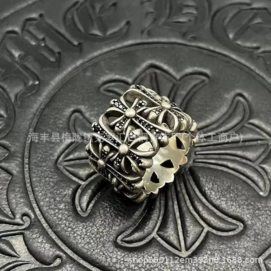 Chrome Hearts Ring — CJ 0027 Retro Black Diamond colorway — USFans Spreadsheet photo