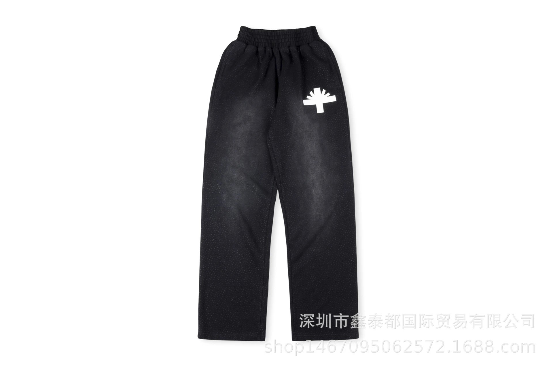 字母印花满水钻