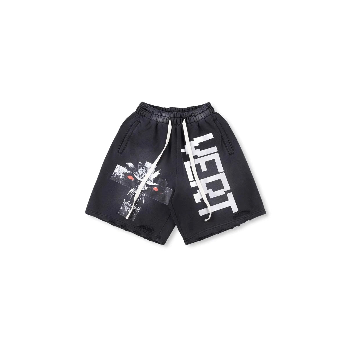 25FW欧美高街Vertabraesweatpants立体字母休闲卫衣洗水破洞裤 5