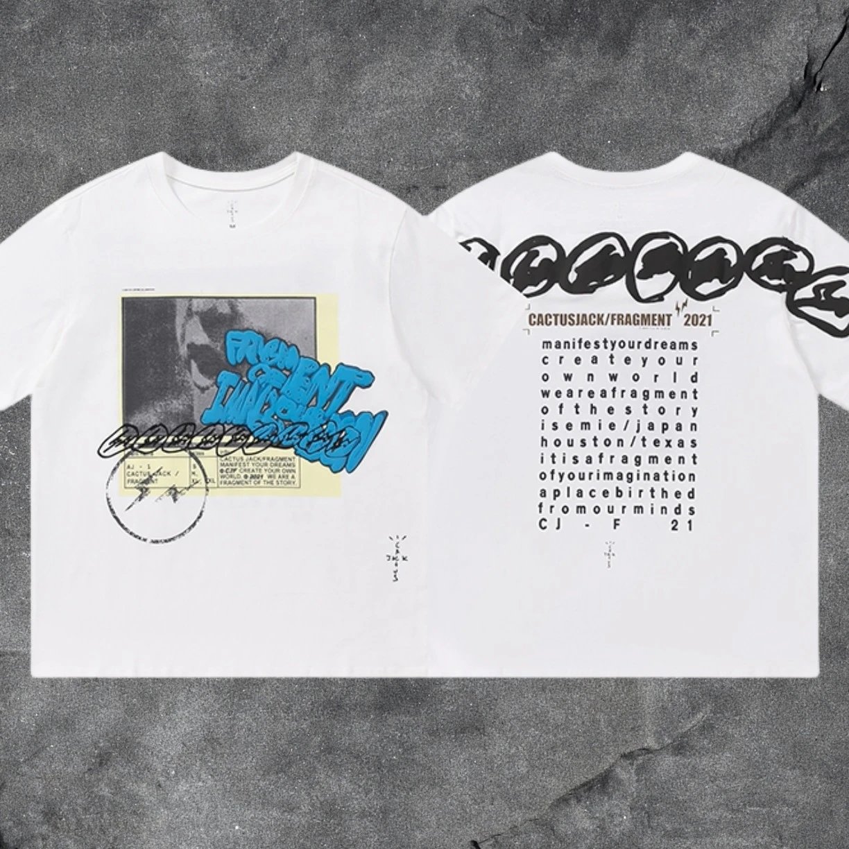 Travis Scott Utopia T-Shirt — White TS11 colorway — USFans Spreadsheet photo