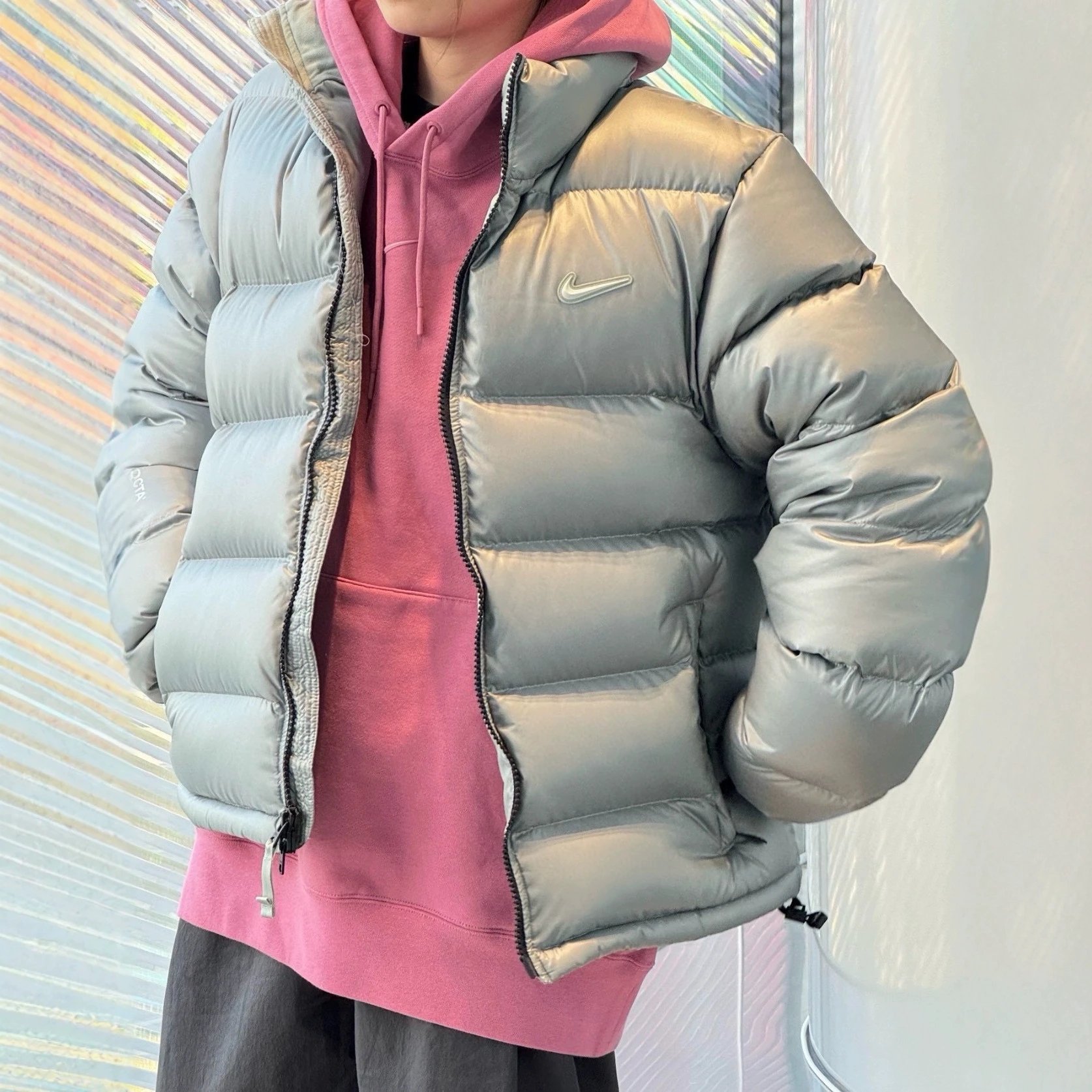 25ss冬季印花logo休闲立领公鸭羽绒服情侣款 5