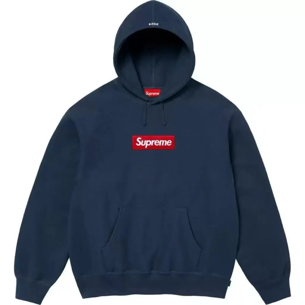 Supreme Leopard Box Hoodie — E586#Royal Blue colorway — USFans Spreadsheet photo