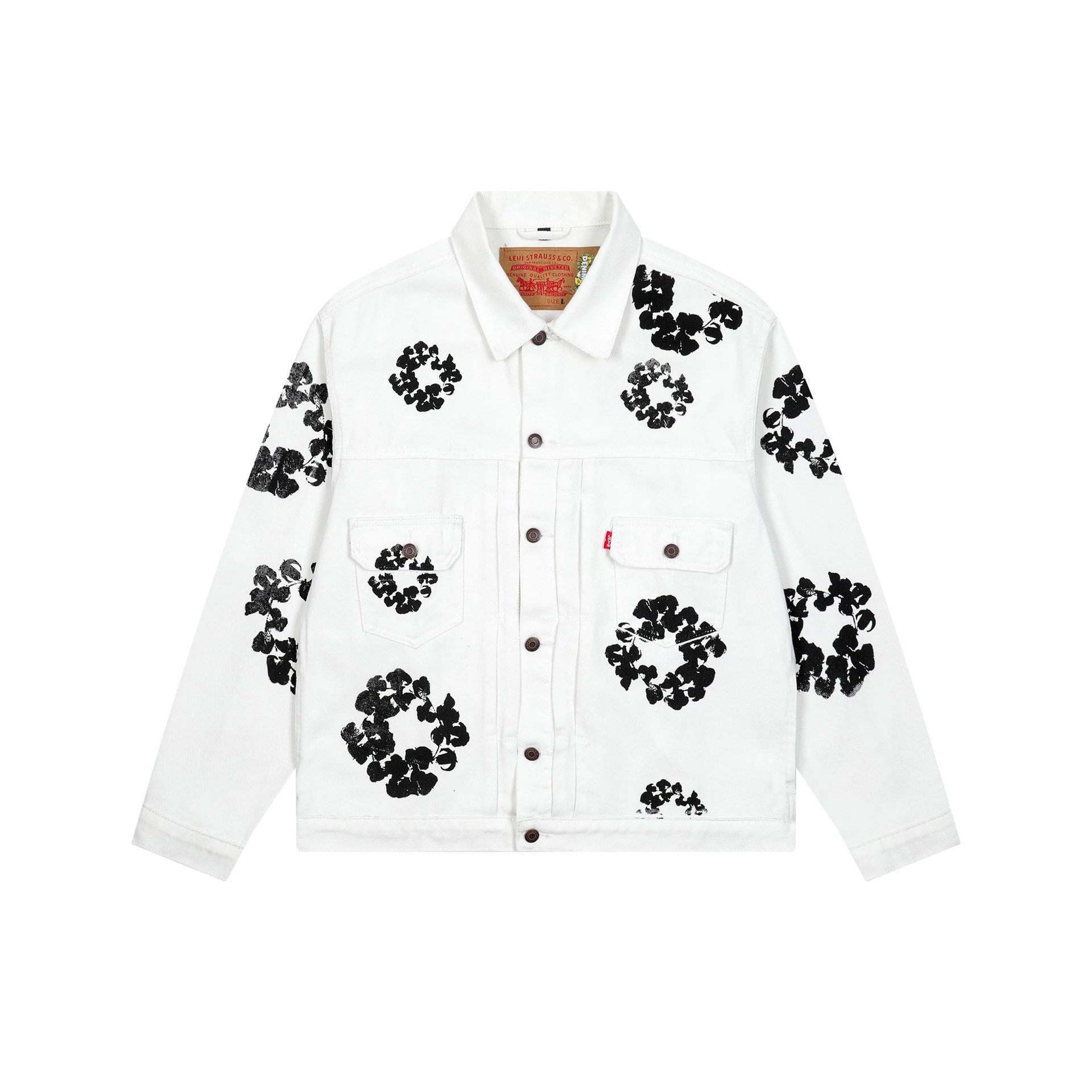 Denim Tears jeans — D106 White colorway — USFans Spreadsheet photo