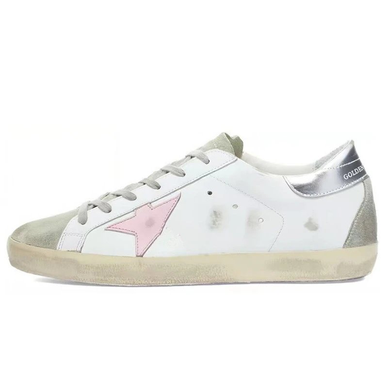 新款百搭网红板鞋内增高脏脏牛皮小白鞋 5