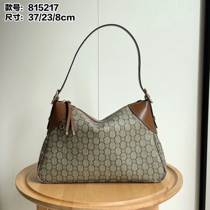 Gucci GG Emblem Bag — Brown, large size 37*23*8 CM colorway — USFans Spreadsheet photo