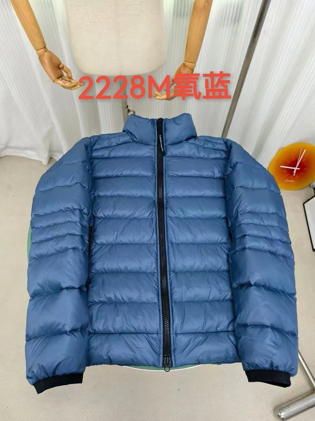 Canada Goose Crofton Hoodie — 2228 Oxygen Blue Red Label colorway — USFans Spreadsheet photo