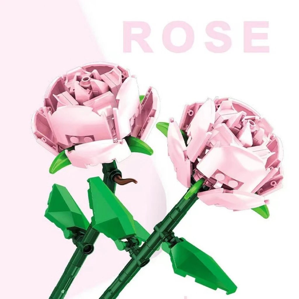Lego Flowers — #Rose powder [boxed]】 colorway — USFans Spreadsheet photo