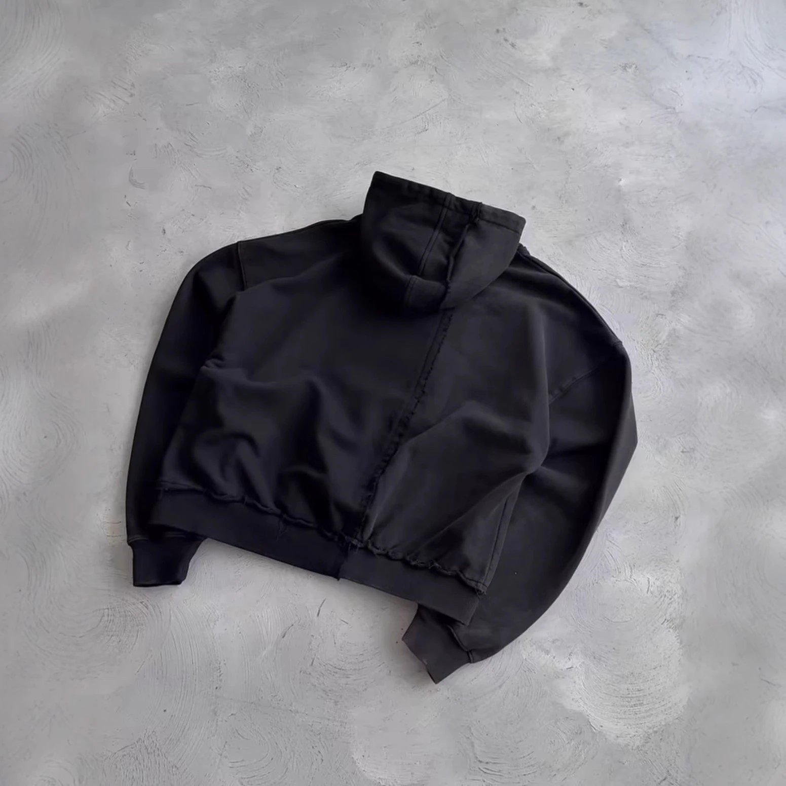 欧美花朵刺绣时尚拼接个性街头休闲潮流连帽卫衣套头百搭上衣 3