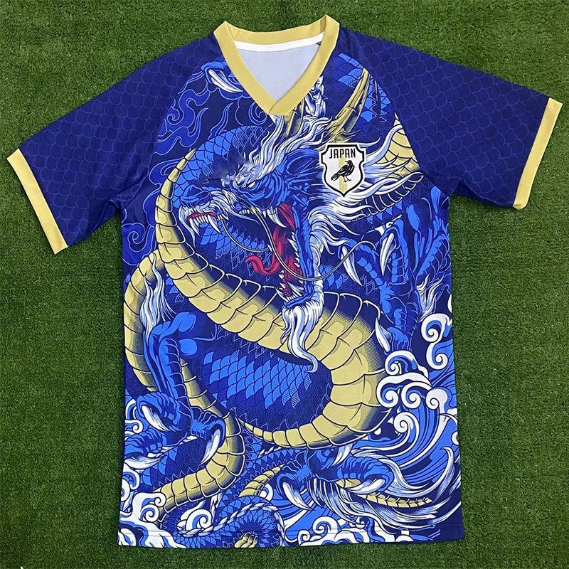 Japan Dragon Pattern Blue