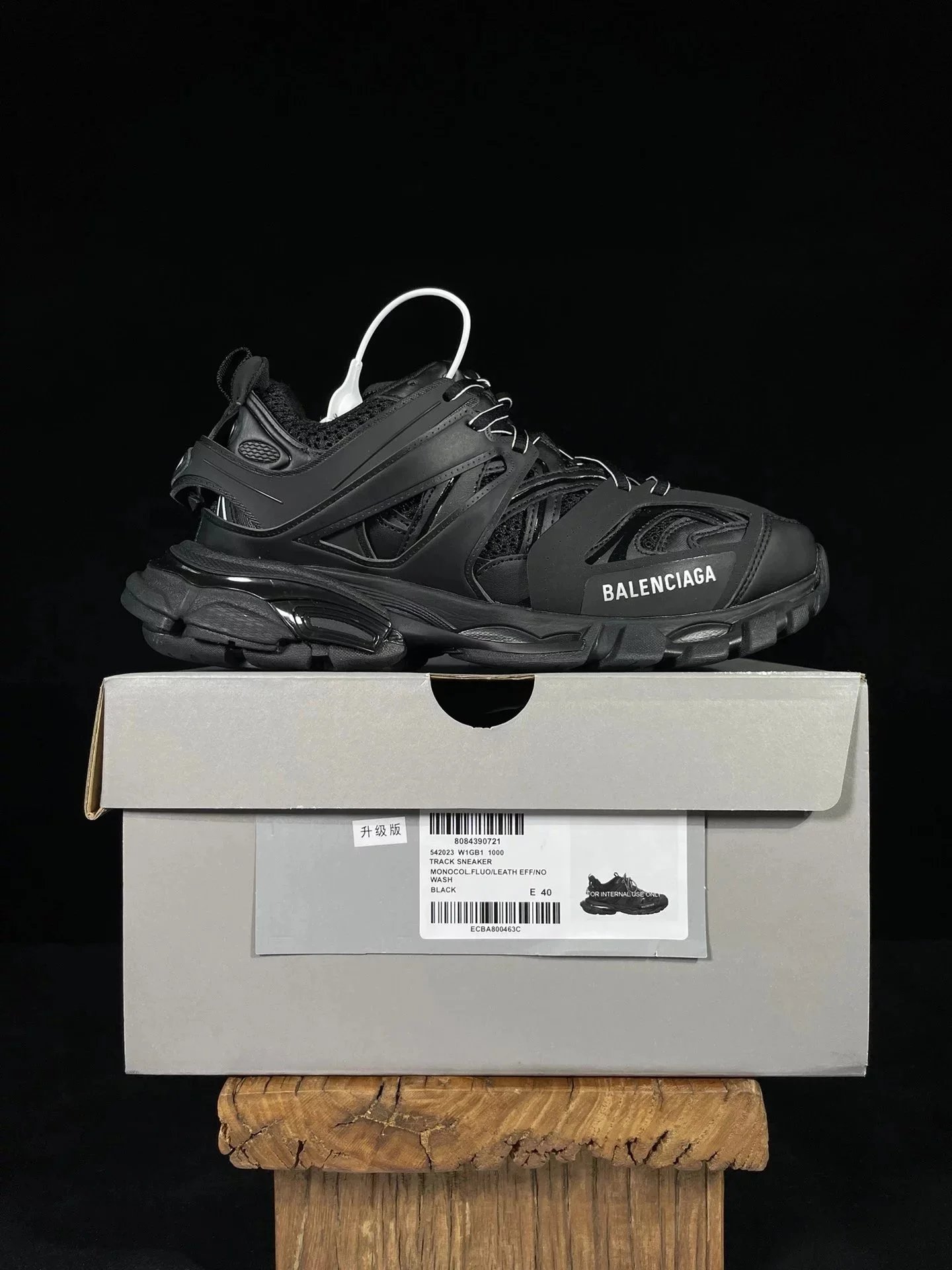 Balenciaga Track Sneakers — Three generations all black 11000 colorway — USFans Spreadsheet photo