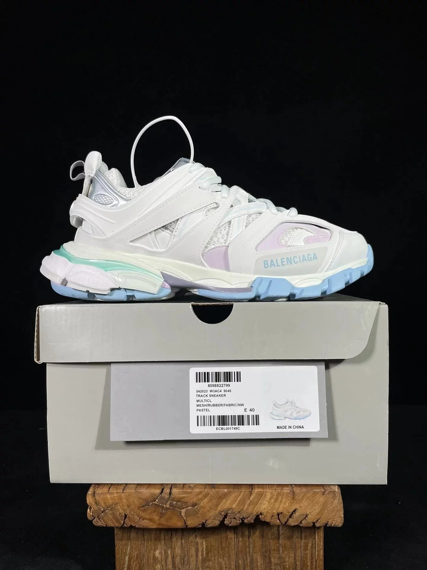 Balenciaga Track Sneakers — Three-generation Macaron 49045 colorway — USFans Spreadsheet photo