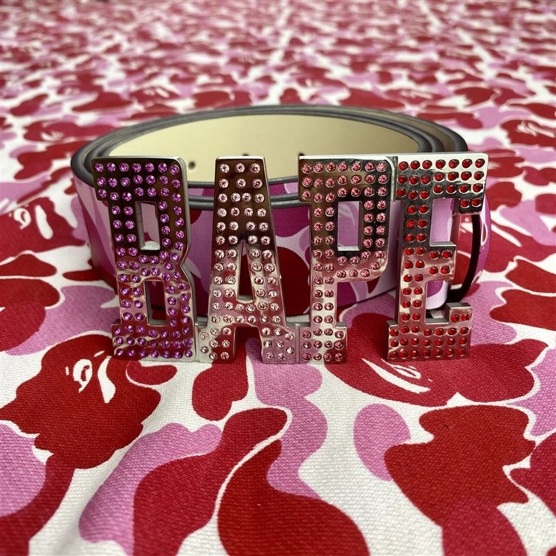 Bape Belt — Pink camouflage colorway — USFans Spreadsheet photo