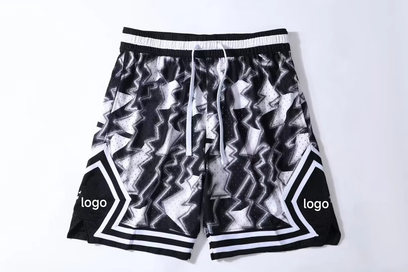 Jordan Shorts (Snake-Skin) — No. 10 Tie-dye Black colorway — USFans Spreadsheet photo
