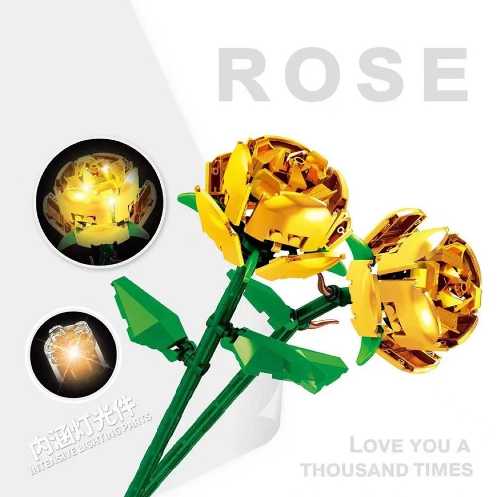 Lego Flowers — #Glass gold [boxed】 colorway — USFans Spreadsheet photo