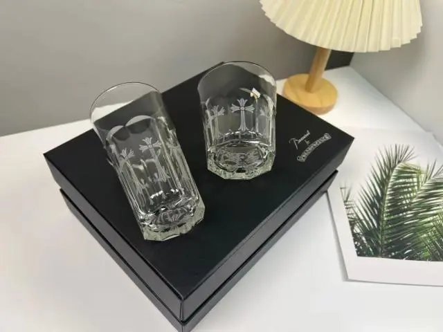 Chrome Hearts Glass — 2-piece wine glass set, gift-boxed colorway — USFans Spreadsheet photo