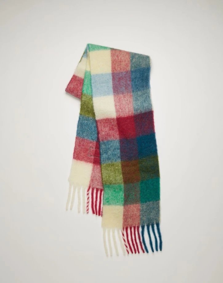 Acne Studios Scarf — White and blue colorway — USFans Spreadsheet photo